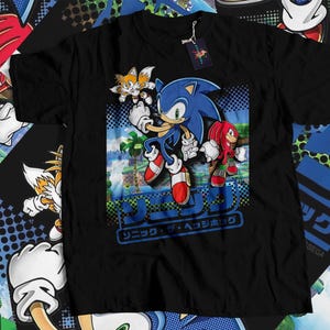 Japanese style Hedgehog tshirt, Sonic Adventure shirt , Unisex Hedgehog tee, Unique Japanese streetwear