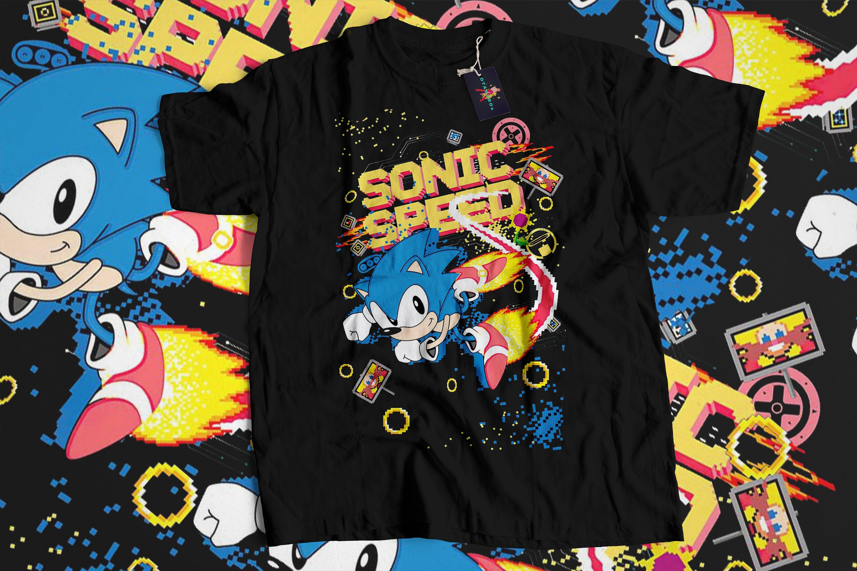 The Hedgehog Japanese Retro Inspired T-shirt, Sonic