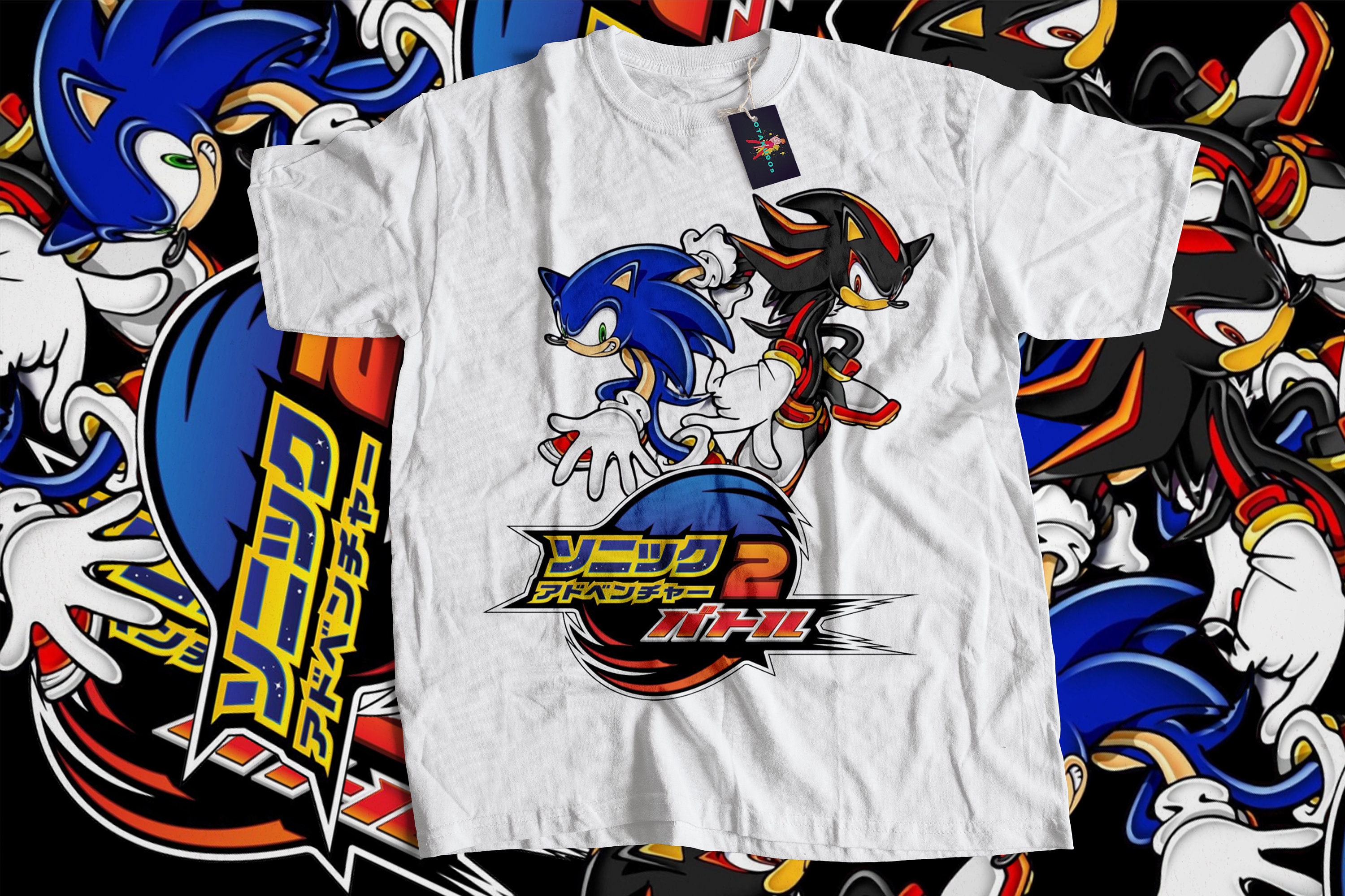 Retro Inspired Sonic Japanese Shirt, Sonic Adventure 2 T