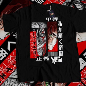 Anime Unisex T-shirt, Anime Manga Shirt, Manga Shirt, Eren Jaeger, eren yeager, eren yeager sweatshirt, Mikasa, Levi, Ackerman, Aot, titan