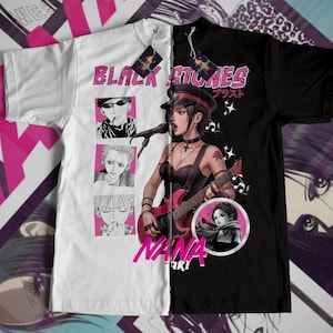 Nana Anime Shirt | Nana Osaki Manga Tee | 2000s Anime Merch | Retro Japanisches Anime T-Shirt, Einzigartiges T-Shirt Anime Stil