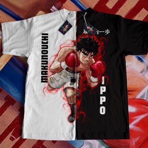 Anime Unisex T-shirt, Manga Tshirt, Sport 90s Anime Lovers, Boxing GYM Anime Tshirt, Boxing merch, Otaku Ropa, Graphic Anime Unisex Shirt