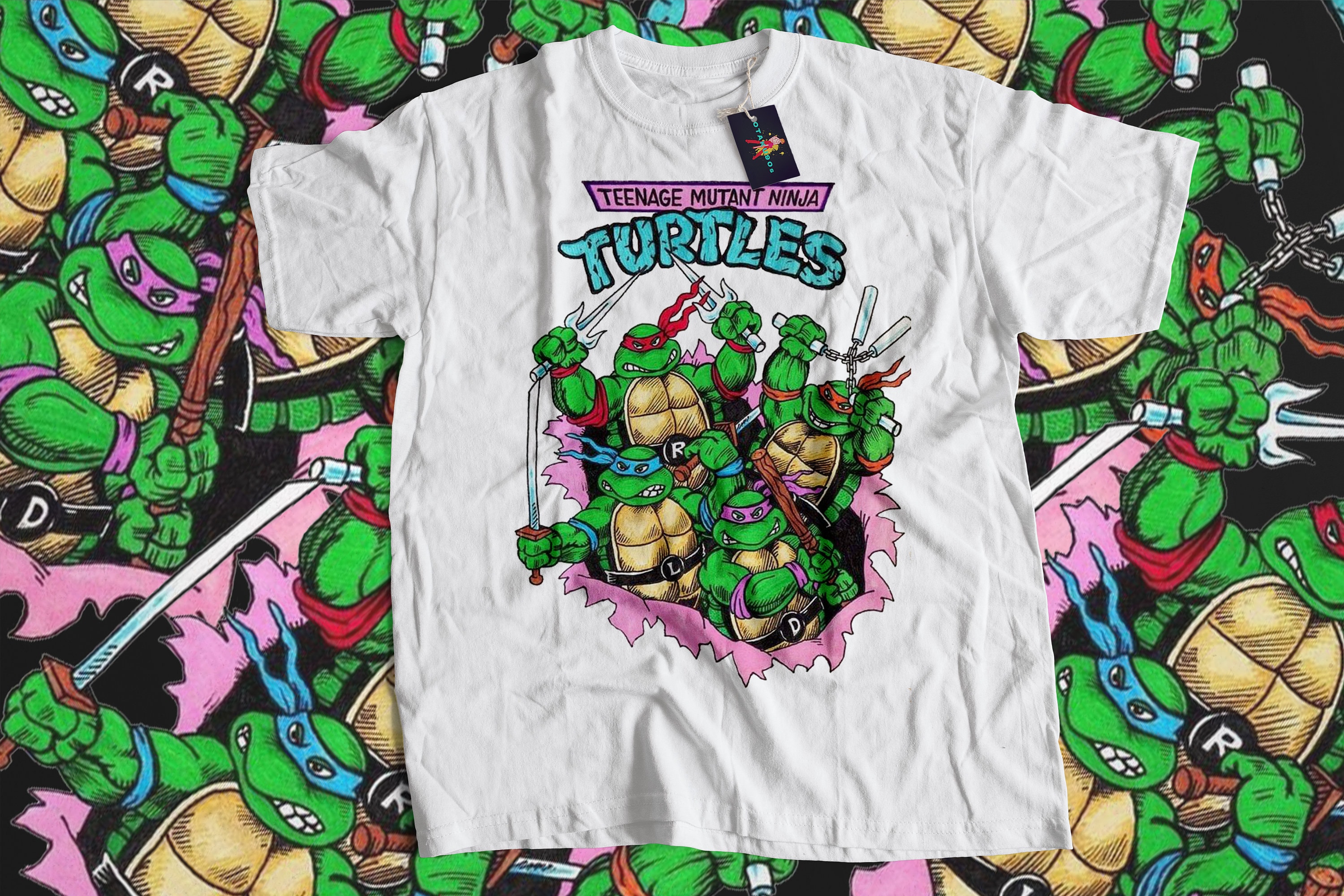 レアタートルズヴィンテージ Tシャツ映画ムービーTURTLES 忍者