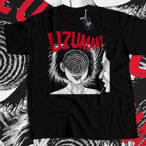 Unisex Horror Manga Creepy Girl T-Shirt, Dark Anime Gothic T-Shirt, Manga Gothic T-Shirt Inactive