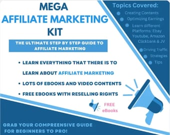 Affiliate Marketing Business Kit | Beginners to Pro (PDF, Audio, Video)