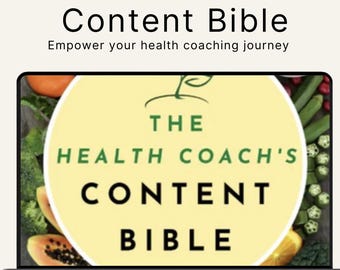 Libro electrónico "Biblia del contenido para entrenadores de salud", Curso de nutrición (descarga digital)