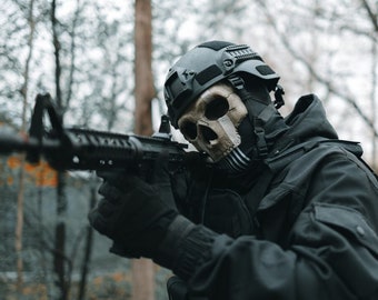 Langlebige Geistermaske + Sturmhaube, Call of Duty Ghost Cosplay, Cod Ghost Mask, Ghost Cod, Ghost Cod Mask