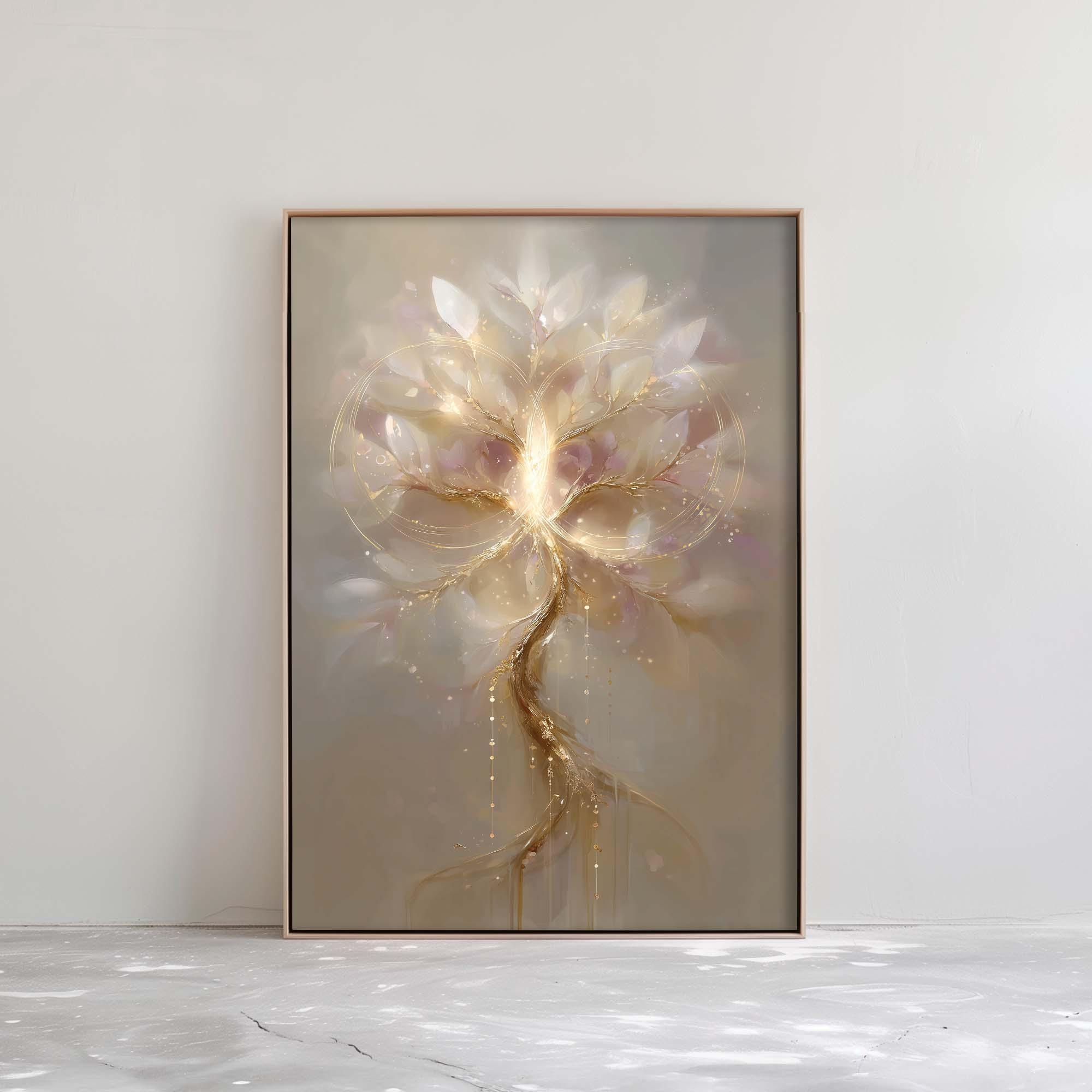 Spiritual Wall Art Set of 3 | Lotus Flower Buddha Tree of Life ...