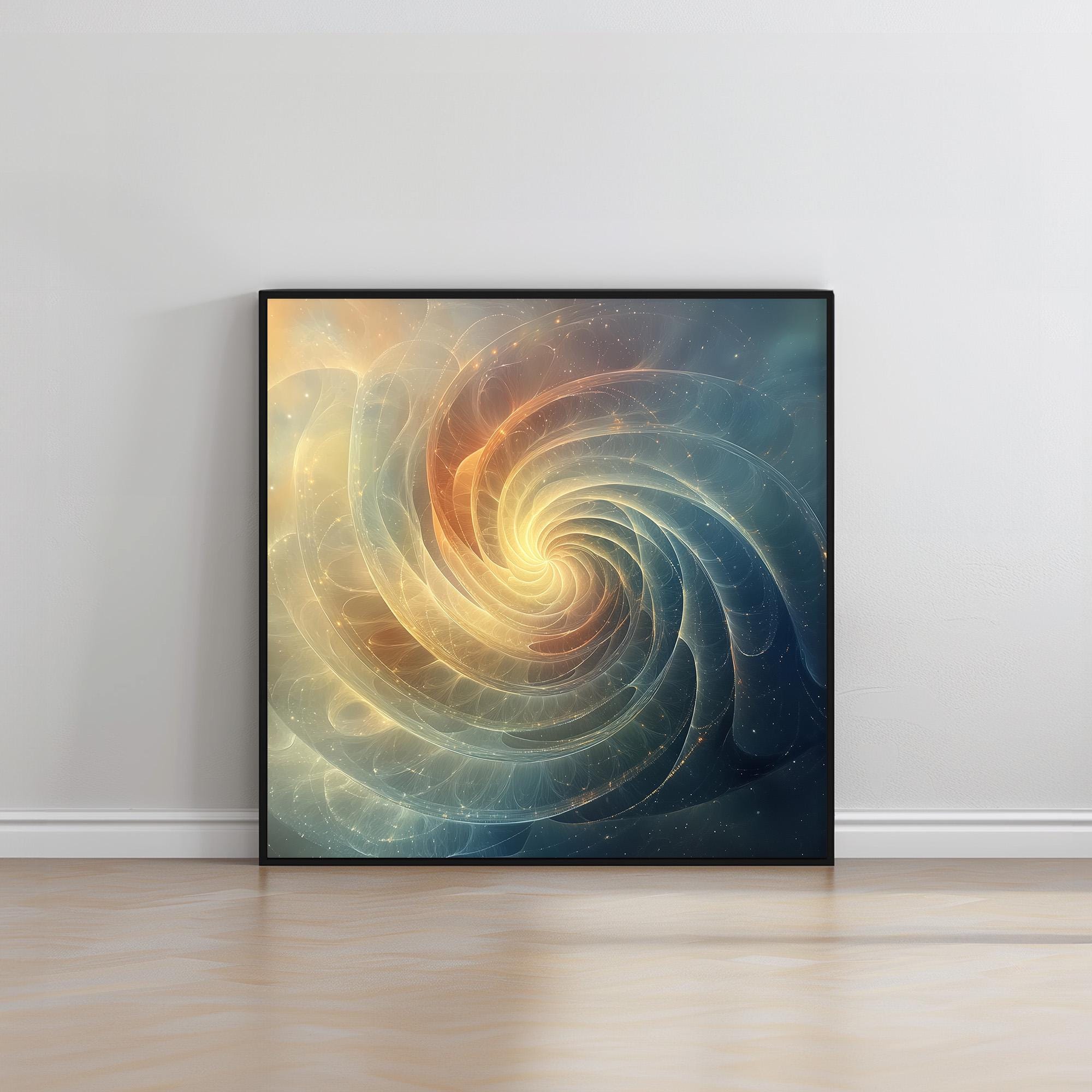 Sacred Geometry Spiral Digital Download | Reiki Wall Art for Energy ...