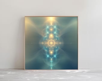 Calming Energy Sacred Geometry Digital Wall Art | Spiritual Healing Art Download for Peaceful Decor | Digital Download
