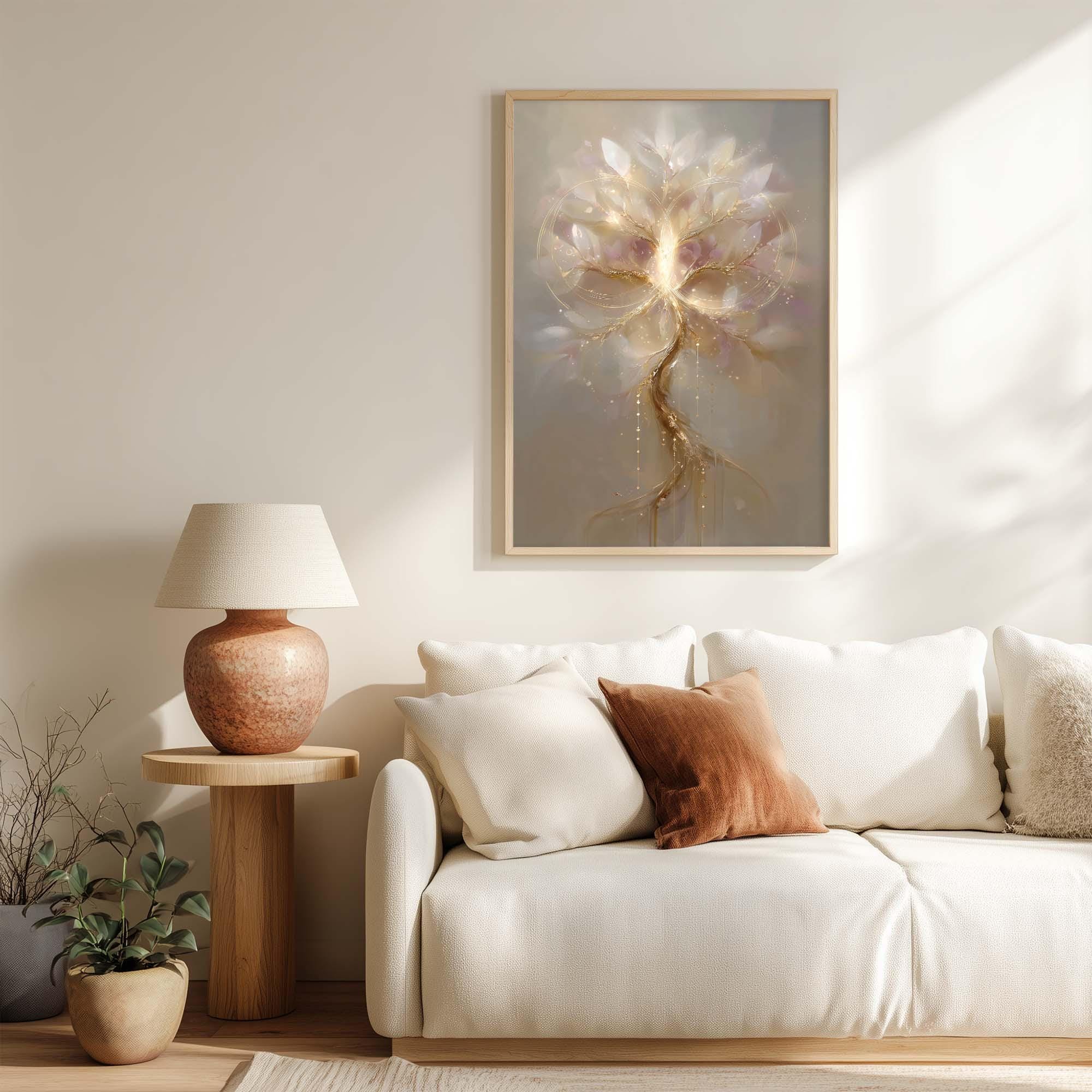 Spiritual Wall Art Set of 3 | Lotus Flower Buddha Tree of Life ...