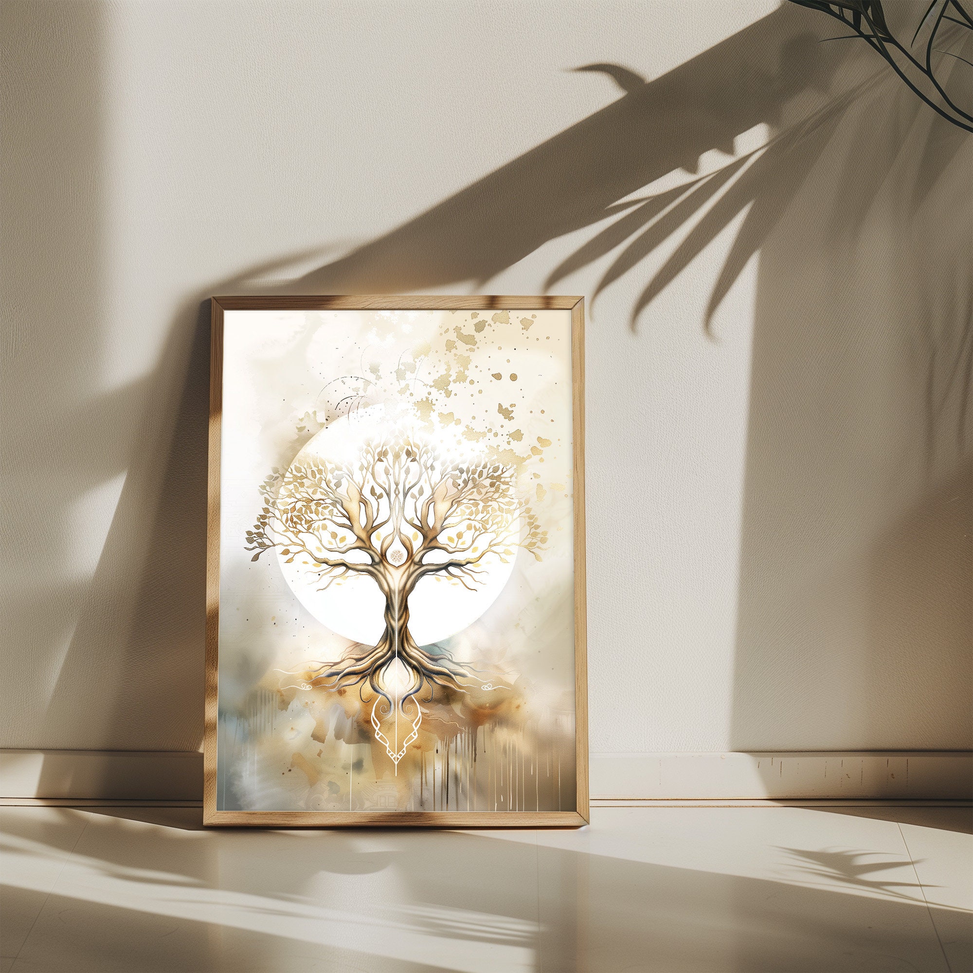 Tree of Life Wall Art - Aquarelle Print - Mindfulness & Meditation ...