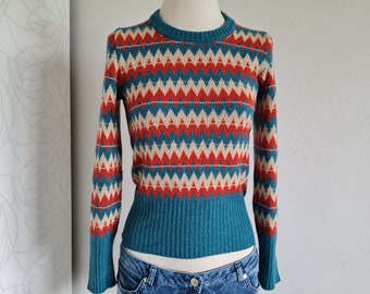 Vintagepulli 70er gestreift