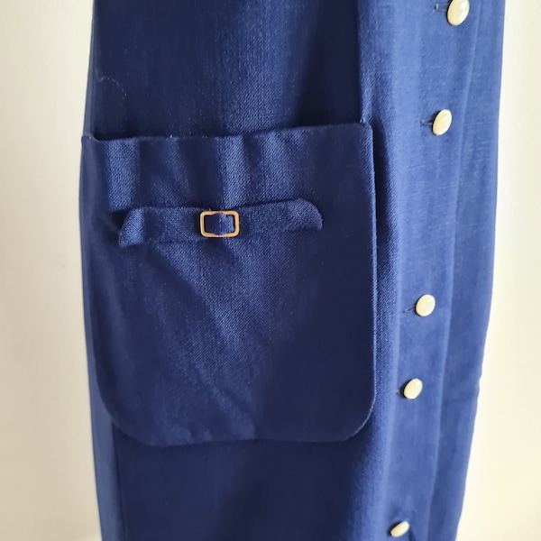 Vintagekleid 60er blau