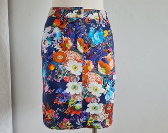 Marc Aurel vintage minirok met bloemen in Y2K-stijl