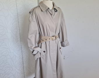 size 44-46 80s trench coat