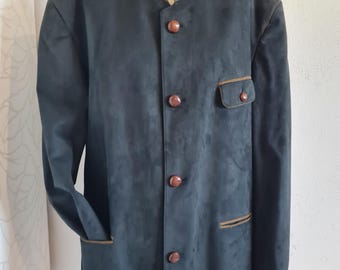 Men's Vintage Traditional Jacket Oktoberfest Velour Look Lodenfrey