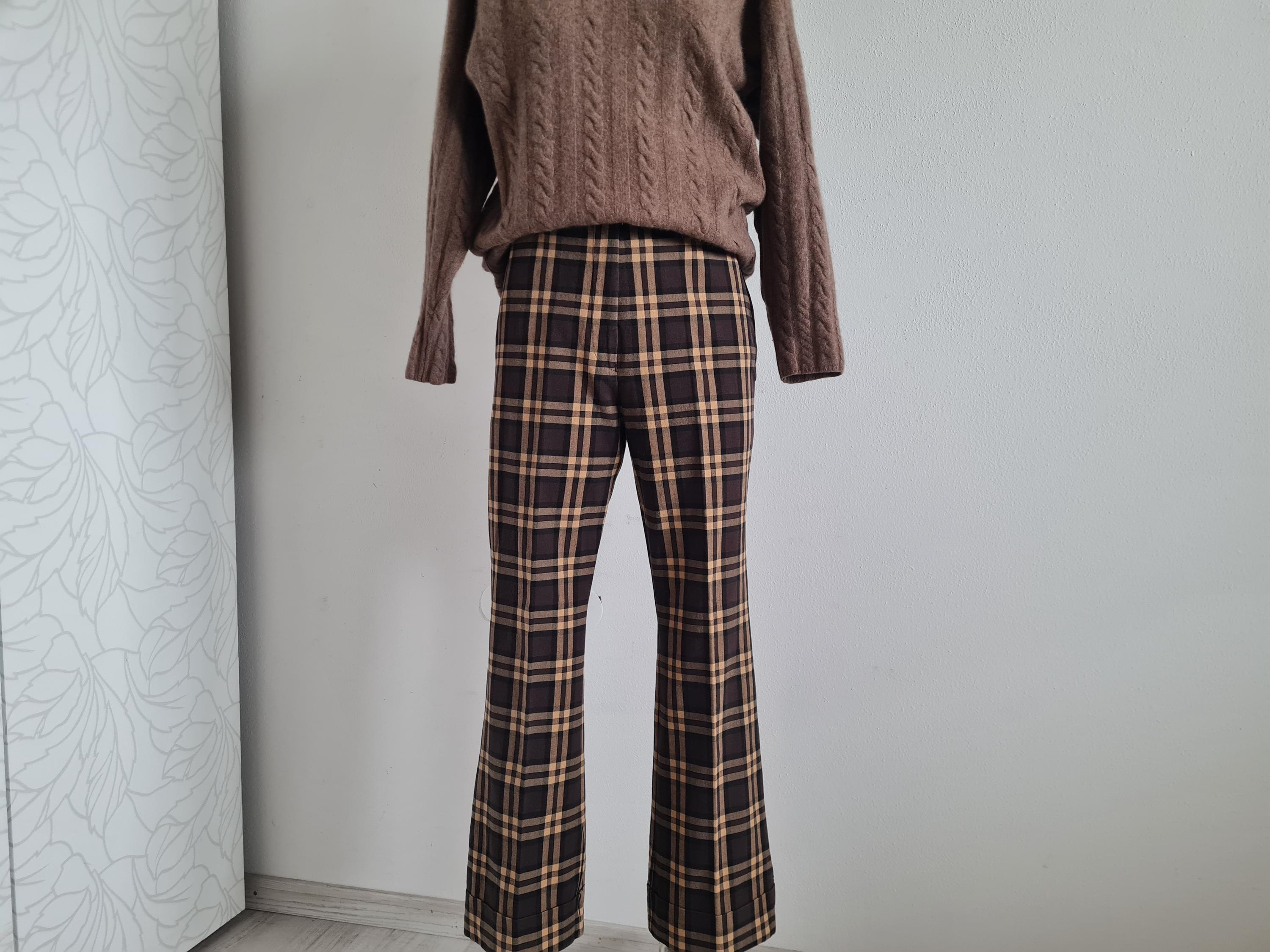 Checkered Vintage Pants Stretch Brown 90s 00s - Etsy Canada Checkered Vintage Pants Stretch Brown 90s 00s - Etsy Canada