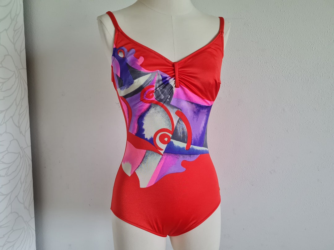 Vintage Swimsuit Red - Etsy