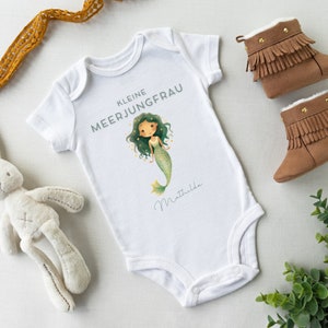 Baby body, pregnancy announcement, birth gift, baby body personalized, mermaid, birth gift, maritime, ocean