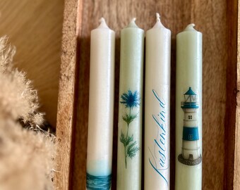 Set med 3 nautiska ljus, anpassningsbara, för bröllop, födelsedagsfester, sommarfester, festgåvor, inflyttningspresenter och souvenirer