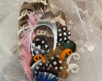 Feather Hairclip WIT 03