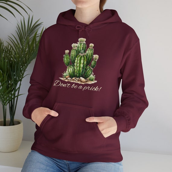 Moletom com capuz Sarcastic Cactus, moletom unissex engraçado para