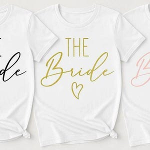 Thermocollant Team Bride flocage à repasser EVJF, Flocage t-shirt DIY, Customisation enterrement de vie de jeune fille, Iron on Patches