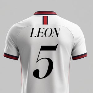 Flocage nom et numéro personnalisé pour maillots de sport | Soccer jersey name and number, t-shirt, DIY, taille enfant ou adulte