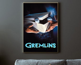 Gremlins (1984) Movie Poster Canvas Matte Silk A1 A2 A3 A4 A5 A6 11х17 18Х24 24Х36 Inches Gremlins movie poster Gremlins film print Gremlins