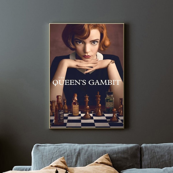 The Queen's Gambit (2020) TV Mini Series Poster Canvas Matte Silk A1 A2 A3 A4 A5 A6 11х17 18Х24 24Х36 Inches The Queen's Gambit poster art