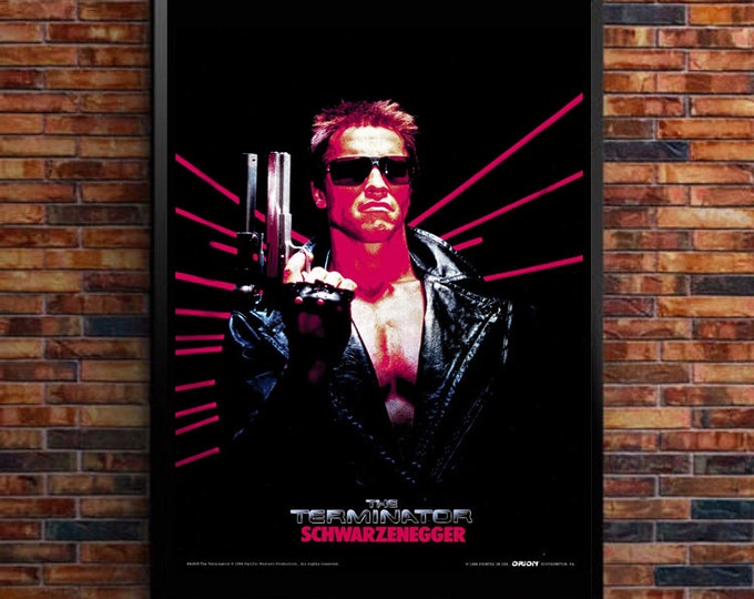The Terminator (1984) Classic Movie Poster The Terminator Robot from the future The Terminator gift poster Terminator Judgment Day artwork