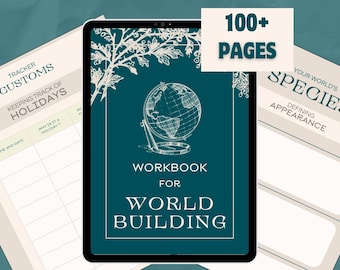 WERKBOEK VOOR HET CREËREN VAN EEN WERELD | Schrijfplanner, werkbladen voor het creëren van een fantasiewereld, sjabloon voor Notion, schrijfelementen | Digitaal | Printbaar