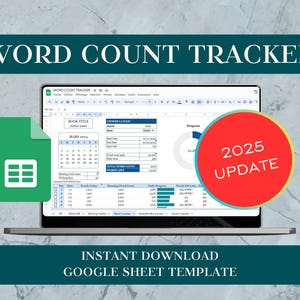WOORDENTELLER | Spreadsheet voor schrijvers | Nieuwe spreadsheet voor het tellen van woorden | NaNoWriMo-tracker | Google Spreadsheets-sjabloon