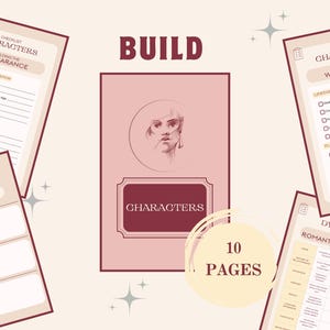 WERKBOEK ROMANCE SCHRIJVEN | Schrijfplanner, personagebladen, GoodNotes, NaNoWriMo | Digitaal | Afdrukbaar afbeelding 2