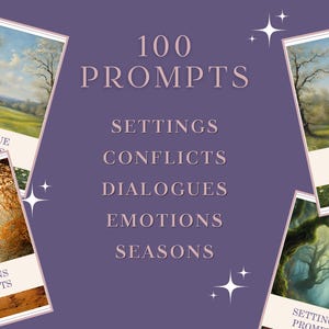 WRITING PROMPTS ROMANTASY, romantic story ideas, writing ideas, writing exercises for NaNoWriMo | Digital | Printable image 2