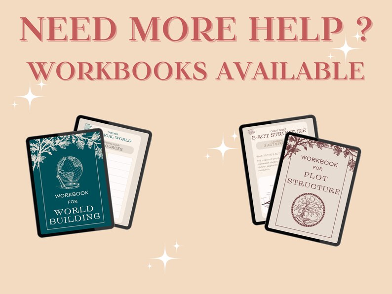 Other resources for authors : the world building workbook and the plot structure workbook