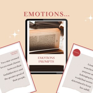 Fantasy writing prompts inspired by emotions. Example : Two star-crossed lovers must choose between their forbidden love and the greater good of their people