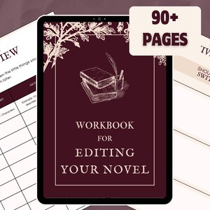 WERKBOEK VOOR ZELFREDACTIE voor auteurs | Eerste ontwerp revisiegids | Schrijfplanner, plotontwikkeling, GoodNotes | Digitaal | Afdrukbaar