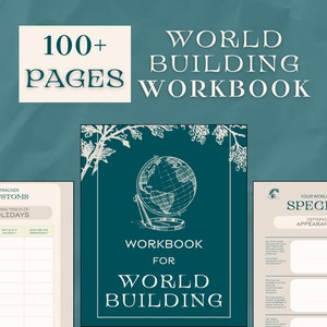 WORLD BUILDING WORKBOOK | Writing Planner, Fantasy world building Sheets, GoodNotes, NaNoWriMo | Digital | Printable