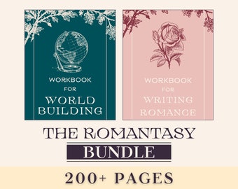 THE ROMANTASY BUNDLE | Writing Planner, Character Sheets, World Building Sheets, GoodNotes, NaNoWriMo | Digital | Printable