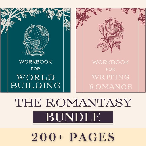 THE ROMANTASY BUNDLE | Writing Planner, Character Sheets, World Building Sheets, GoodNotes, NaNoWriMo | Digital | Printable