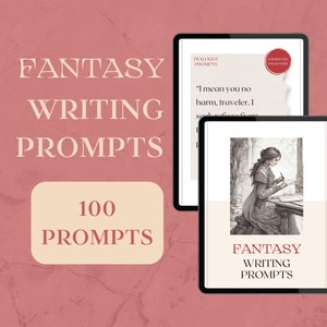 WRITING PROMPTS FANTASY, fantasy story ideas, writing ideas, writing exercises for NaNoWriMo | Digital | Printable