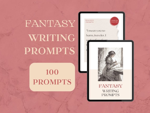 WRITING PROMPTS FANTASY, fantasy story ideas, writing ideas, writing exercises for NaNoWriMo | Digital | Printable