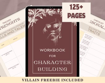 HET PERSONAGE-SJABLOON | Schrijfplanner, Personagebladen, GoodNotes, Personagebeschrijving | Digitaal | Printbaar