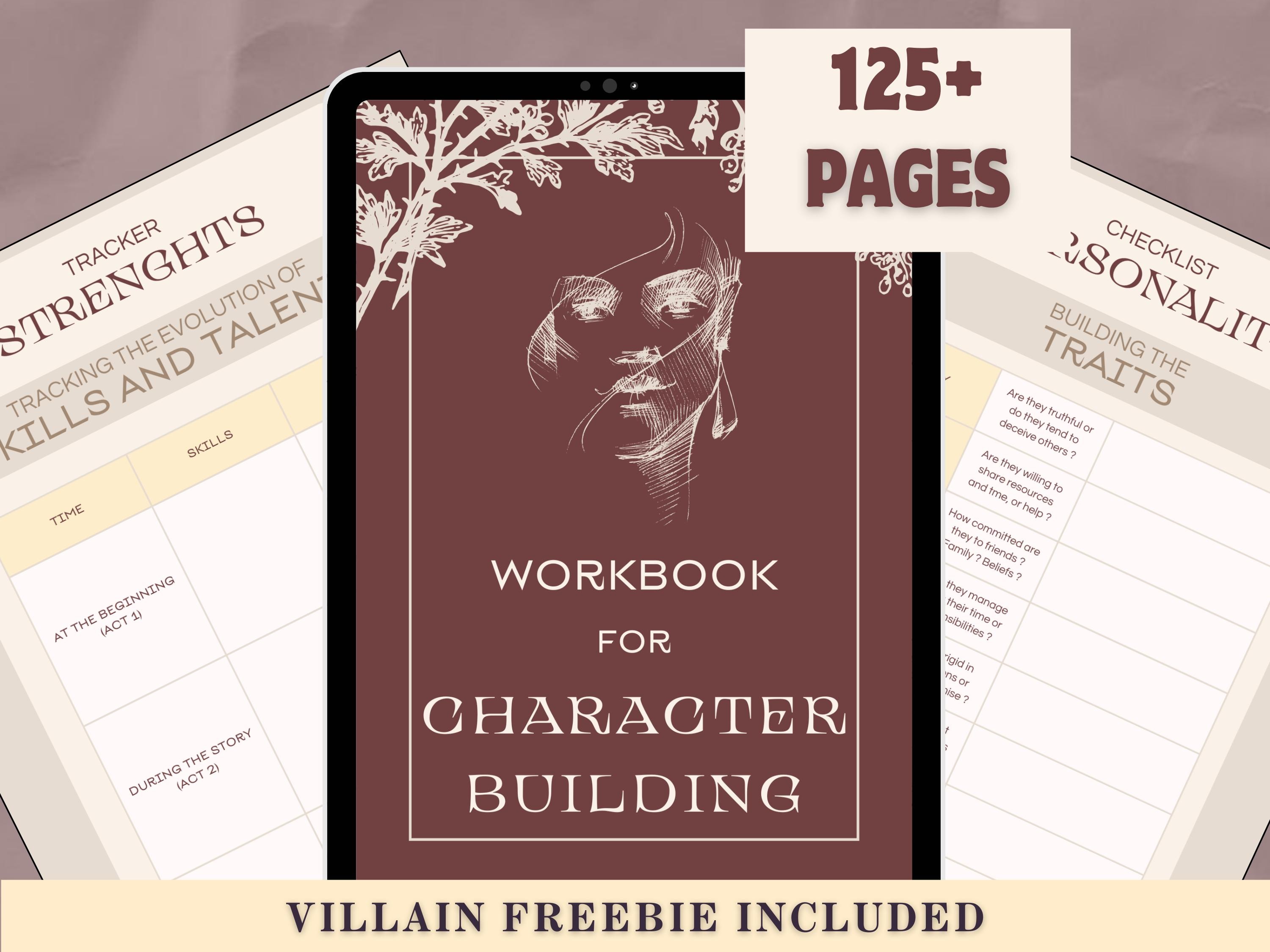 CHARACTER BUILDING WORKBOOK | Writing Planner, Character Sheets ...