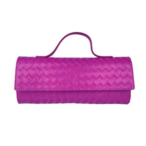 Woven leather bag