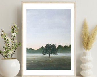 Art print | Morning Meadow | print from original | acrylic painting | wall art | landscape painting | home decor