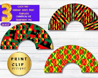 Kente Clack Fan Vorlage png