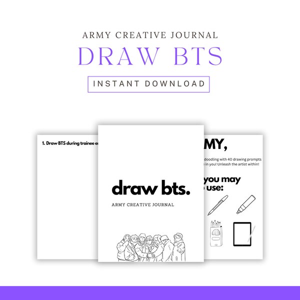 draw bts. - army creative journal